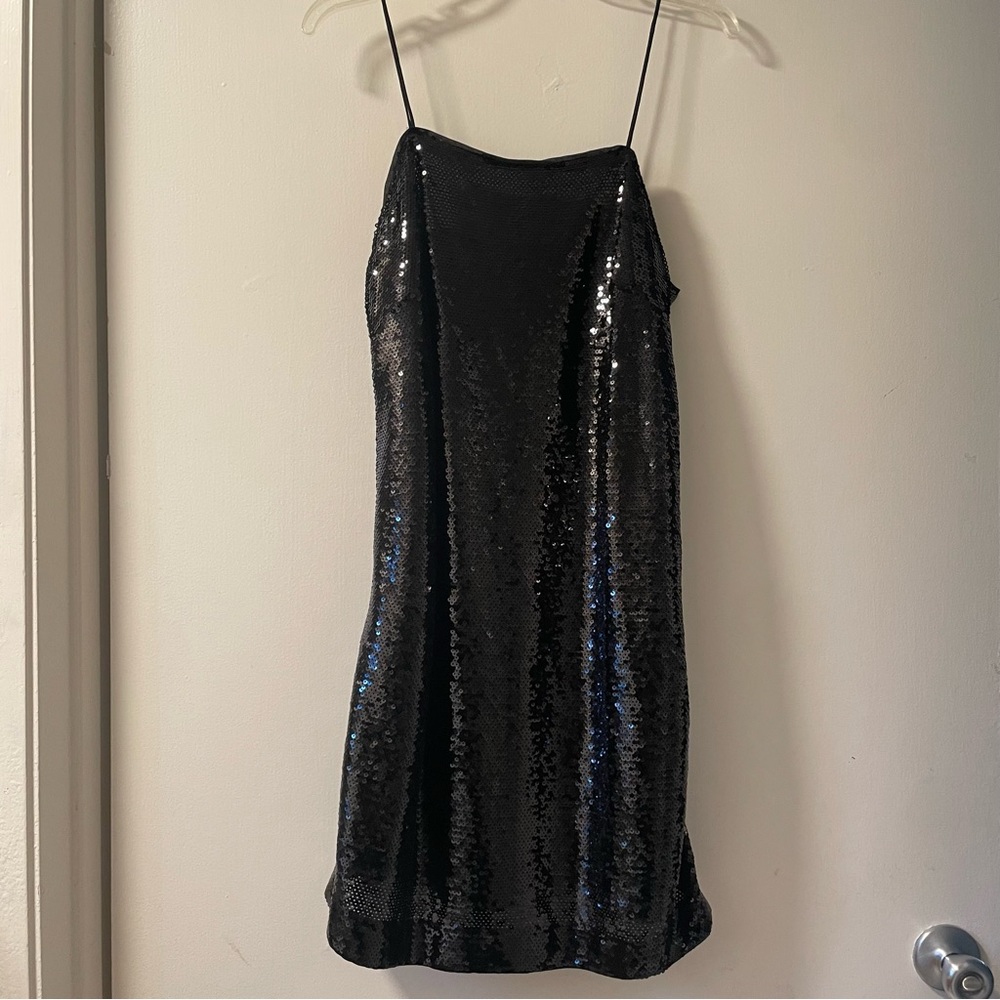 H&M Spaghetti Strap Sequin Dress- Size Medium